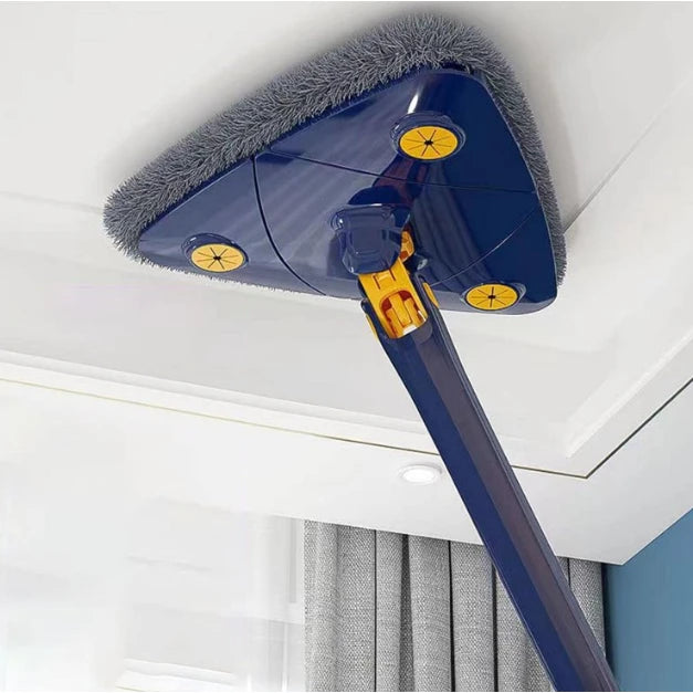 Esfregão Triangulo Mop 2 REFIL De Limpeza Ajustável Giratória 360° Limpeza