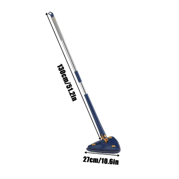 Esfregão Triangulo Mop 2 REFIL De Limpeza Ajustável Giratória 360° Limpeza