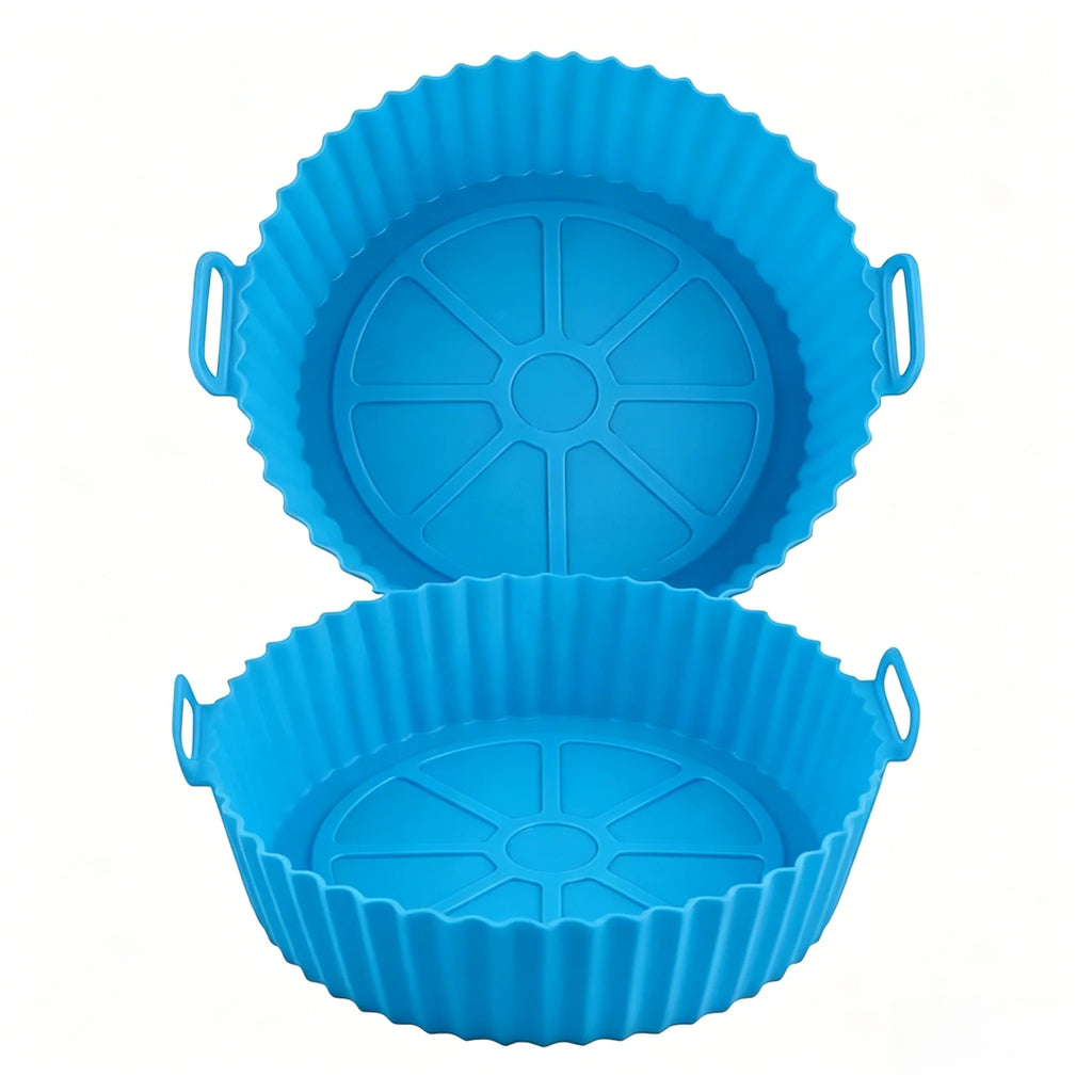 Brazil Airfryer Silicone Basket Reusable Baking Tray Silicone Mold for AirFryer Pizza Fried Chicken Basket Air Fryer Liners