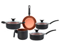 5 Pieces Topaz Grey Aluminum Brinox Cookware Set