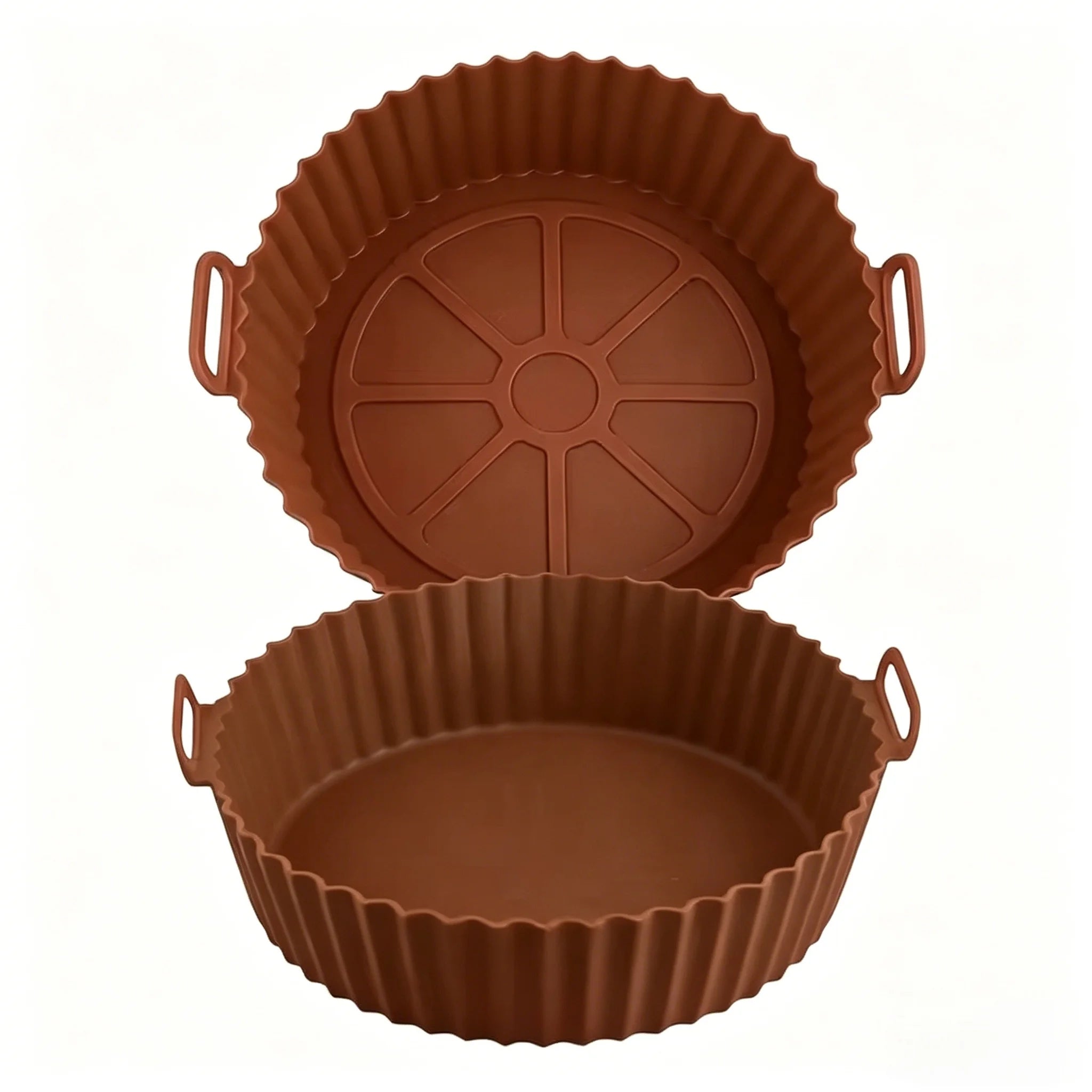 Brazil Airfryer Silicone Basket Reusable Baking Tray Silicone Mold for AirFryer Pizza Fried Chicken Basket Air Fryer Liners