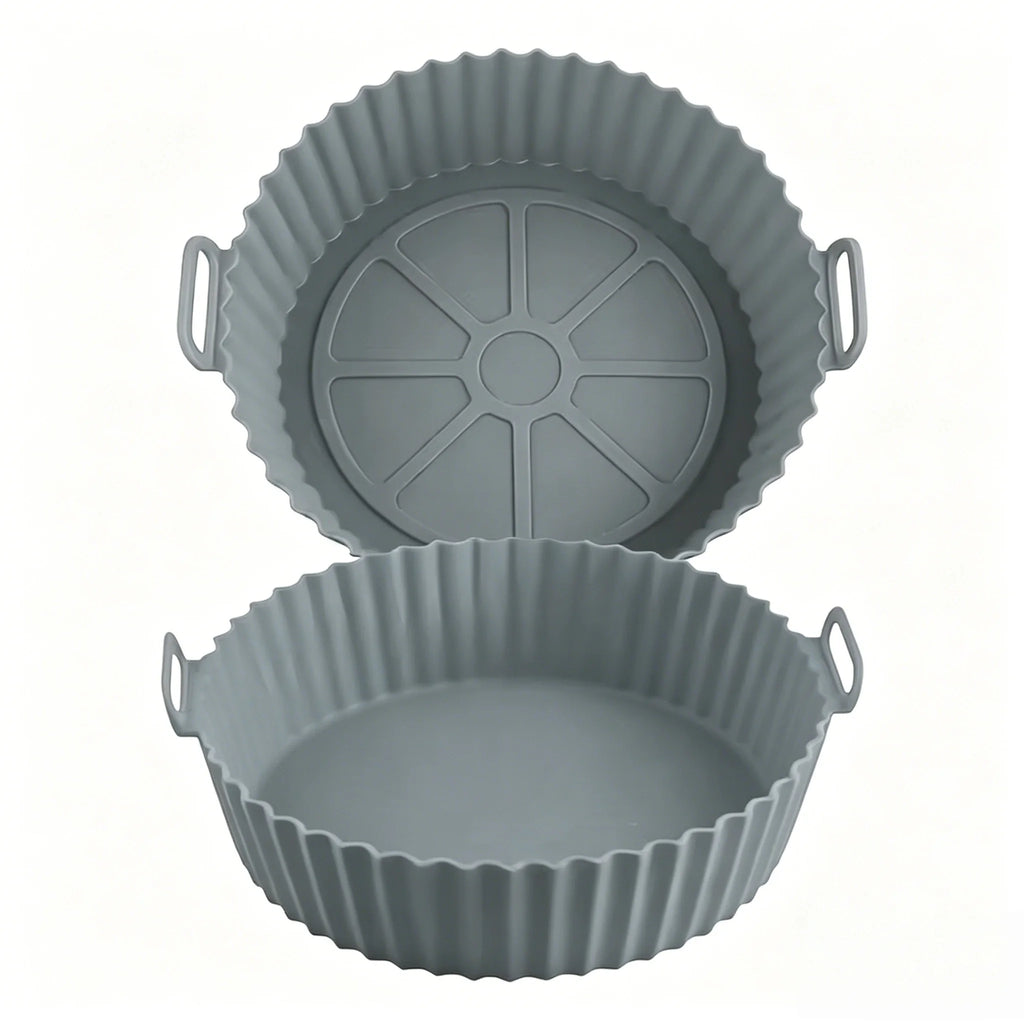Brazil Airfryer Silicone Basket Reusable Baking Tray Silicone Mold for AirFryer Pizza Fried Chicken Basket Air Fryer Liners
