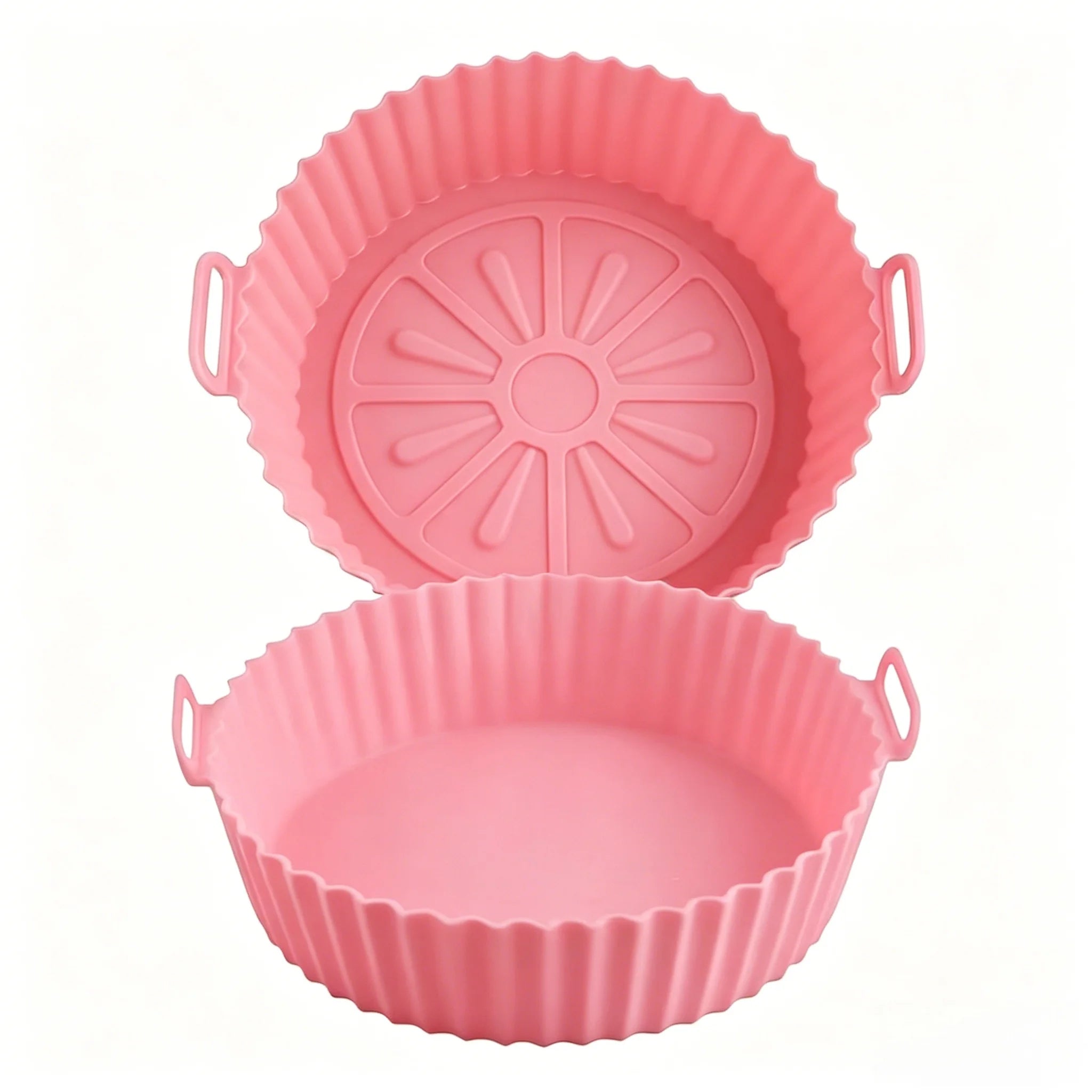 Brazil Airfryer Silicone Basket Reusable Baking Tray Silicone Mold for AirFryer Pizza Fried Chicken Basket Air Fryer Liners